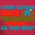 thumbnail image 3 of CafePress - Went Outside Graphics Weren't Great Dark T Shirt - Men's Classic Graphic Cotton T-Shirt, 3 of 4