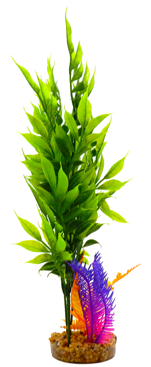 Aqua Culture XL Standing Aquarium Plant - Multicolor - Walmart.com