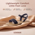 thumbnail image 4 of Cushionaire Clara Casual Flat Girls Sandals, Adjustable Buckle Ankle Strap with Lightweight Cushioned Comfort Kids Sandals, 4 of 19