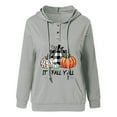 thumbnail image 3 of Aloohaidyvio Hoodies,Women Sweatshirt Casual Crewneck Loose Hooded Drawstring Pocket Tops, 3 of 4