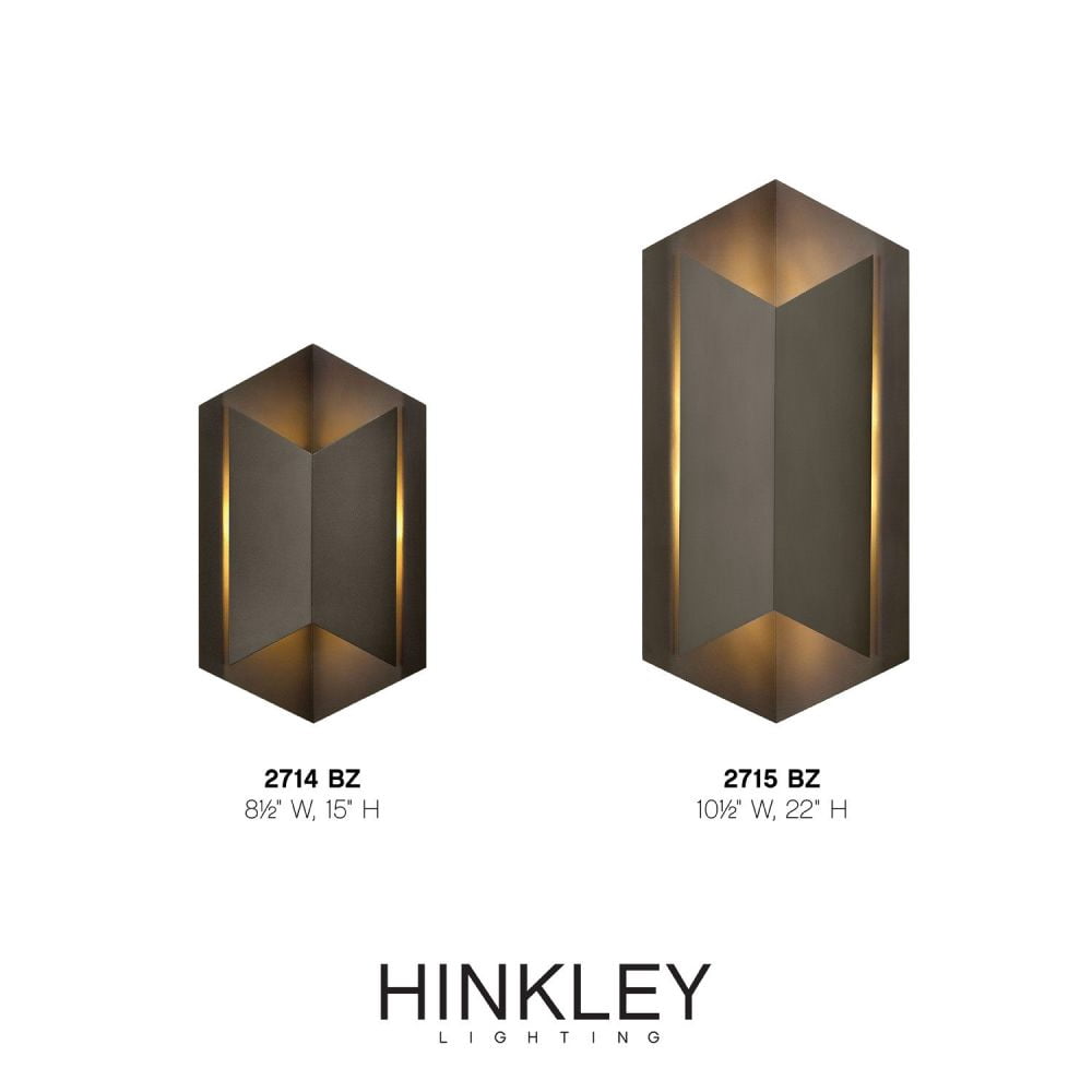 Hinkley Lighting 2714 15" Height LED Outdoor Wall Sconce from the Lex Collection