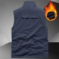 thumbnail image 6 of USNSM Mens Big and Tall Lightweight Vest Outdoor Warm Fleece Vest Utility Sleeveless Jackets Hiking Travel Photo Vest Blue XXXXXL, 6 of 9