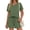 Army Green, variant on Sundazz 2 Piece Short Sets for Women Summer V Neck Lounge Sets Summer Outfits with Pockets