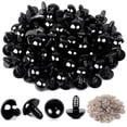 thumbnail image 1 of 100 Ojos de Ganchillo de Seguridad de PláStico una Granel con 100 Arandelas para Manualidades de Ganchillo (0,24 Pulgadas/0,236 Pulgadas), 1 of 5