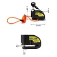 thumbnail image 4 of Candado de freno de disco para motocicleta QWORK, cable de alarma de 7 mm, 110 dB, 1,5 m, 4 of 5
