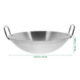 thumbnail image 2 of Sartenes Wok De Acero Inoxidable Sartenes Wok Grandes Para Cocinar Olla Con Asa Sartén Grande Para Asar Plancha Sartén Para Saltear Freidora Con Parrilla, 2 of 8