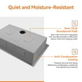 thumbnail image 3 of TECASA 33-inch 18 Gauge Single Bowl Dual-mount Stainless Steel Kitchen Sink, 3 of 9