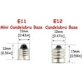 thumbnail image 4 of Anylight-E11 Bulbs- 40W or 55W Equivalent Halogen Repalcement 350 Lumens, Mini Candelabra Base,110, 120v,130, 4 of 5