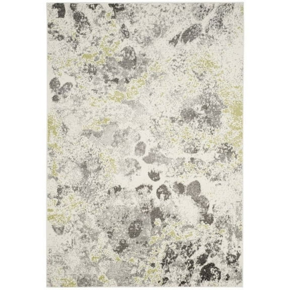 SAFAVIEH Watercolor Isabella Abstract Colorful Area Rug, Ivory/Grey, 8' x 10'