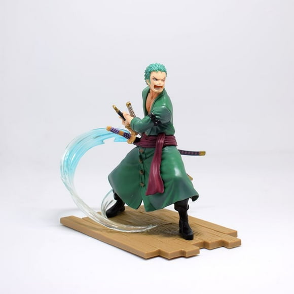 Roronoa Zoro /Sanji Anime Action Figure, Anime Figure Sauron Three Swords Style Statue Figure Realistic Character Model Ornaments 7inch Car Decoration