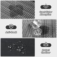 thumbnail image 2 of SIXHOME Kitchen Rugs 20"x32" Semicircular Kitchen Mat Non-Slip Twill Kitchen Floor Mats Washable Half Circle Small Throw Rug Black, 2 of 6