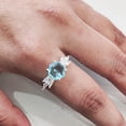 thumbnail image 6 of Hexagon Blue Topaz Ring, 925 Sterling Silver, CZ Ring, Women Ring, Natural Topaz, November Birthstone, Christmas, Thanksgiving, Tiny Dainty Ring, Handmade, Statement Jewelry, Wedding, Anniversary Gift, 6 of 8