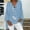 X1# Sky Blue Womens Summer Dress, variant on Dyegold T-Shirts for Women Trendy,Summer Women's Linen Cotton Tshirt Tops Vintage Trendy Casual Loose Fit Tunic Tees Long Sleeve Plus Size V Neck Blouses