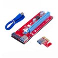thumbnail image 4 of bedienty PCI -E Riser Board SATA 15pin Power Interface Carte Extensible USB 3.0 PCI -E 1x à 16X Adaptateur 4-Pin PCI -E Riser Card 1Ensemble, 4 of 6
