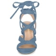 thumbnail image 2 of Sandalias de Tacón Grueso Allegra K neblina azul 38, 2 of 6