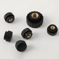 thumbnail image 4 of stanreset Bakelite Nut Professional Modified Components Mechanical Sturdy Copper Core Thread Knurled Knob Clamp Fixation Accessory m 3, 4 of 6