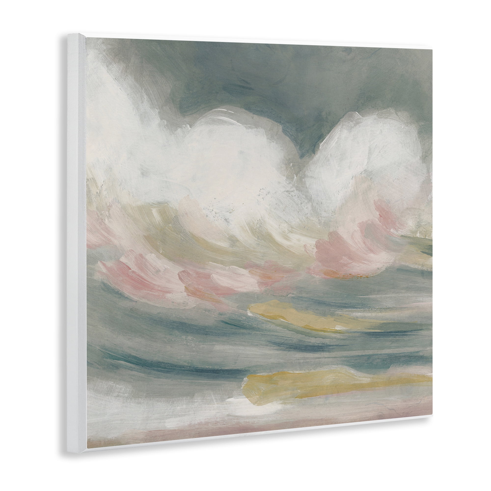 Stupell Industries Stormy Rolling Waves Landscape Painting Unframed Art Print Wall Art, 12 x 12