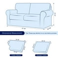 thumbnail image 3 of Ensembles de Housses de Sofa 2024 7 Pcs Housse Extensible pour Canapé Housses de Coussins de Dossier (Sofa Bordeaux), 3 of 6