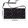 thumbnail image 3 of WIRESTER Unisex Fashionable 3-pocket Half Waist Apron Chef Catering Cooking Baking Kitchen Adjustable 2 Long Strings - Purple Pink Hearts Pattern, 3 of 6