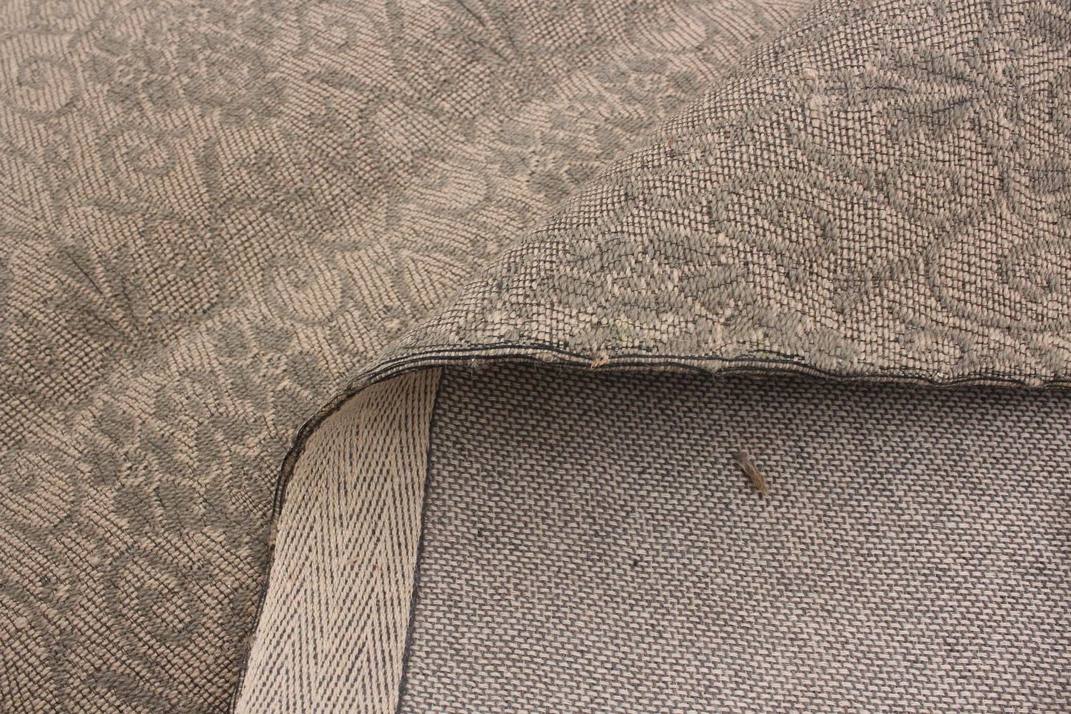 ECARPETGALLERY 4'9" x 6'9" Contemporary Collage Handmade Area Rug for Living Room, Dining Room and Bedroom in Grey