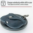 thumbnail image 4 of AirPod Pro Leather Case with Keychain and Button Lock Compatible with Apple AirPods Pro, Support Wireless Charging - Legacy Pro Snap (Navy), 4 of 7