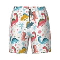 thumbnail image 4 of Lsque Mens Swim Trunks Dinosaur Pattern - Bathing Suit Compression Liner - Beach Swim Shorts Swimwear - (S-3XL) - Stretch Quick Dry -Small, 4 of 9