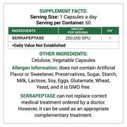 For Long Life - Serrapeptase 250,000 SPU - Enteric coated
