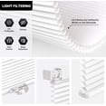 thumbnail image 2 of LazBlinds Cordless Cellular Shades, No Tools No Drill Light Filtering Honeycomb Shades Pleated Blinds for Windows, 34'' W x 48'' H, White, 2 of 7