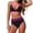 Hot Pink, variant on Women's Sexy High Waisted Bikini Set Halter Neck with Contrast Edge Trim Solid Color Swimwear 2026 Trendy Fashion Wear for Summer Beach Pool SPA Days