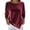 Wine, variant on CIENVNSTG Women's Crew Neck Velvet Blouse Long Sleeve Loose Fit Solid Color Tone Soft Cozy Material Casual Trendy Tops for Spring Fall Indoor Daily Outfits And Leisure Moments Purple XXL