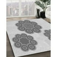 thumbnail image 2 of Ahgly Company Indoor Round Patterned Platinum Gray Area Rugs, 8' Round, 2 of 6