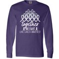 thumbnail image 3 of Inktastic Together, We Fight Lung Cancer Awareness Long Sleeve T-Shirt, 3 of 5