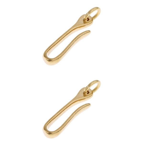 Gancho Llavero U Argolla de Latón Clip para Cinturón y Cadena para Billetera Fabricadas a Mano Adecuadas para Accesorios de Cuero y Uso Diario