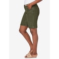 thumbnail image 3 of Jessica London Women's Plus Size Classic Cotton Denim Shorts, 3 of 5