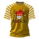 thumbnail image 1 of Blusas y camisas de manga corta con cuello redondo para hombre. Blusa holgada plisada de manga corta con degradado y cuello redondo para hombre., 1 of 3