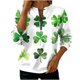 thumbnail image 3 of TaTaai Women St. Patrick's Day Print Casual Loose Round Neck Sweatshirt Long Sleeve Pullover Top Soft Comfortable for Daily Home Office Streetwear Gift, 3 of 5