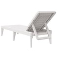 thumbnail image 4 of vidaXL Chaise Longue Blanche 186x60x29 cm PP, 4 of 5