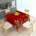 thumbnail image 6 of Tchckioa Winter Red Tablecloth for Restaurant Decor,54x54 Inch Square Stain Proof Table Cloth Cover, 6 of 7