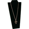 Black Velvet Chain Necklace Easel Display Jewelry Bust