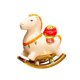 thumbnail image 3 of Figura de caballo, estatuilla, caballo balancín, escultura decorativa, adorno de mesa, resina blanco, 3 of 8
