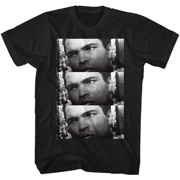 Muhammad Ali 3X The Pain Black Adult T-Shirt