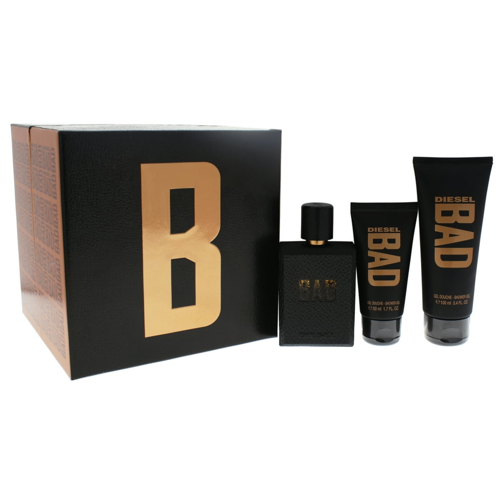 Diesel Diesel Bad Cologne Gift Set for Men, 3 Pieces