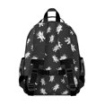 thumbnail image 3 of Astronaut Cat Black Pattern Cute School Backpack Bag for School with Padded Back and Adjustable Shoulder Straps 15.25"x11.5"x5.25", 3 of 5