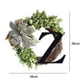 thumbnail image 6 of Easy to Hang Wreath Pendant - Weather Resistant - Colorfast - Non-withering - Eucalyptus Door Wreath Pendant - Home Decor, 6 of 8