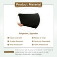 thumbnail image 5 of Square Fitted Table Cover Elastic Tablecloth 3ft Stretch Spandex Table Top Cover for Dining Indoor Outdoor Party Black 36X36 Inch, 5 of 6