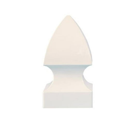 Chapeaux Gothiques PVC Post-Chapeau 4X4 - Blanc