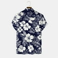 thumbnail image 7 of Mens Hawaiian Shirt Short Sleeve Button Down Shirts Tropical Floral Summer Beach Shirts,S-3XL, 7 of 7