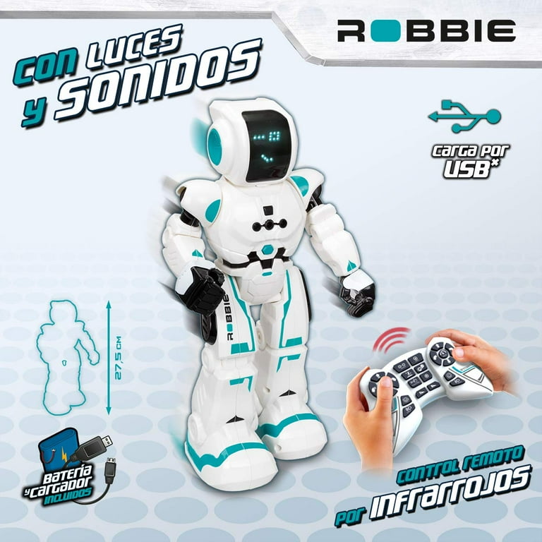 SilverLit Robbie White & Blue Xtrem Bots XT380831 - Walmart.com