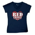 thumbnail image 5 of RED Friday Remember Everyone Deployed Women's V-Neck T-shirt Until They All Come Home Military US Flag American Patriot Tee, 5 of 7