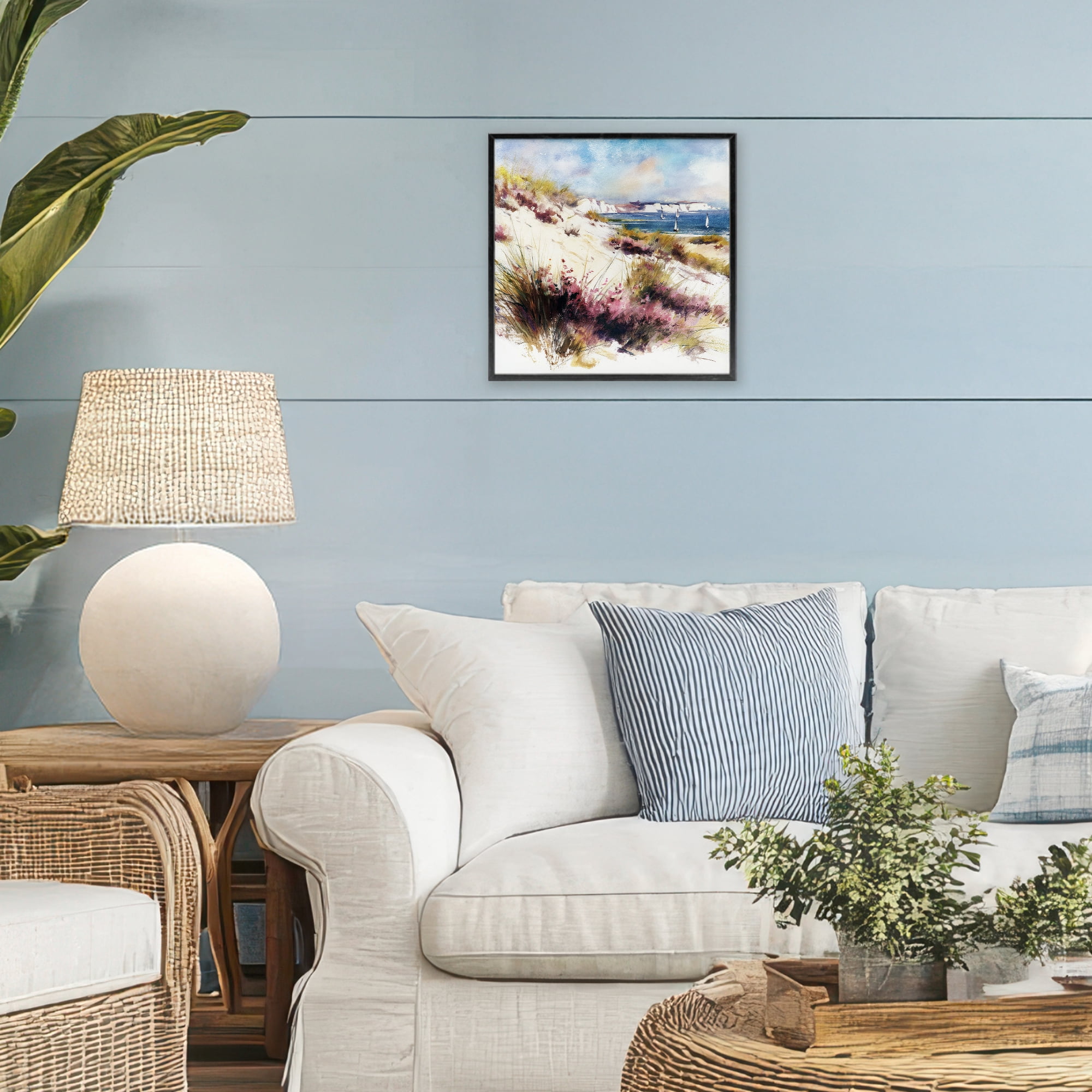 Stupell Industries Cliffs And Waters View Black Framed Giclee Art, design by Svetlana Aleynikova